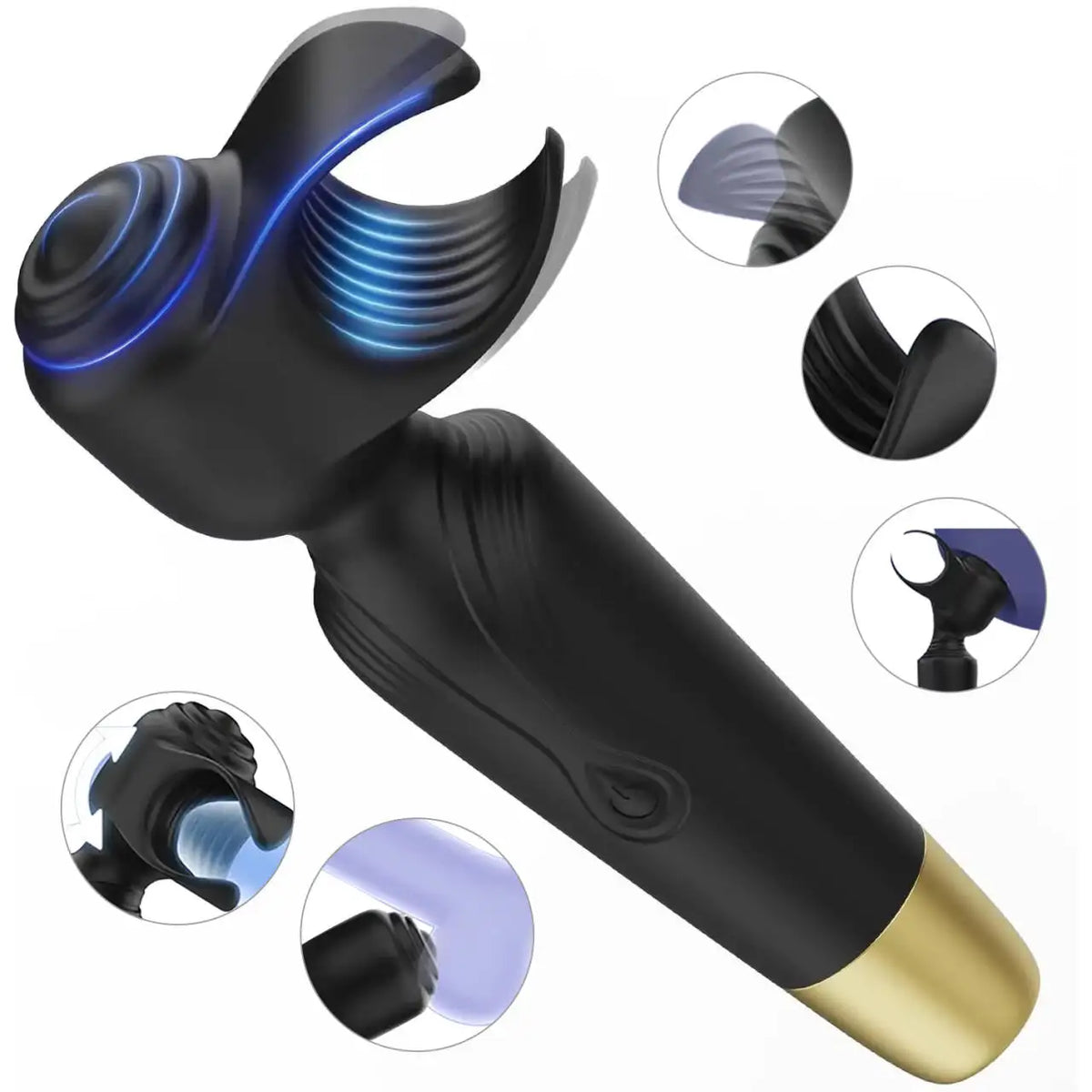 LUVESSYA PULSE™ | Wand Vibrante Ergonomica in Silicone – 7 Modalità – Ricaricabile IPX6