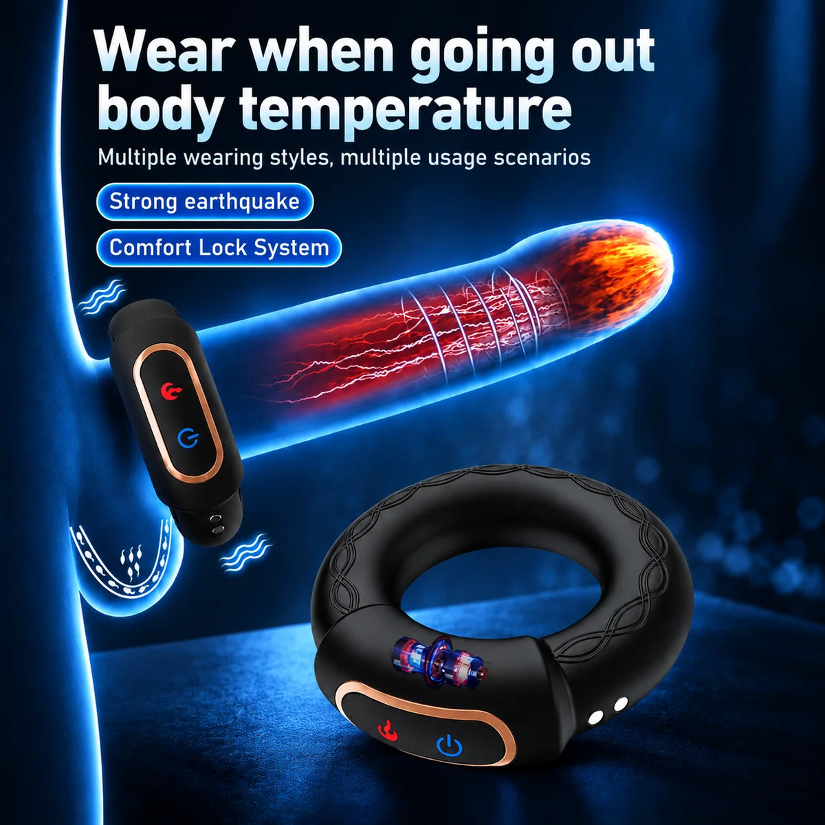 LUVESSYA HEAT™ – Anello Vibrante Premium per Coppia
