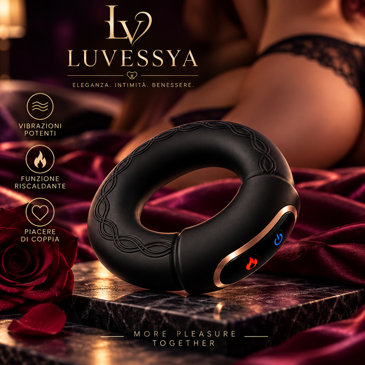 LUVESSYA HEAT™ – Anello Vibrante Premium per Coppia
