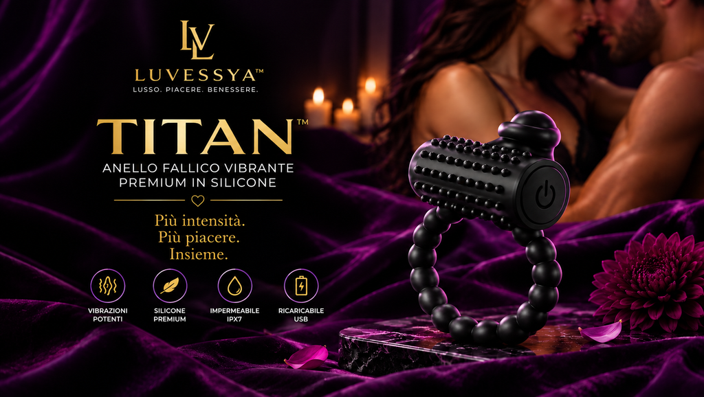LUVESSYA TITAN™ Anello Fallico Vibrante Premium in Silicone